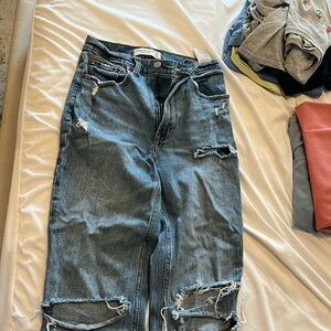 Distressed Abercrombie jeans
